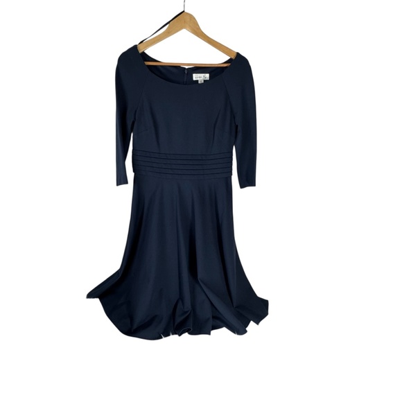 Harper Rose Black Fit Flare Dress Sz 10 - Picture 2 of 6